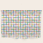 Colorful geometric square mosaic grid pattern Wall Hanging Gallery Image 1