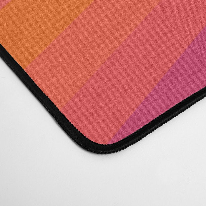 Sacred Geometric Stripes: Retro 80s Edition Desk Mat Gallery Image 4