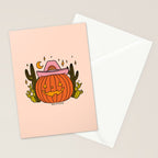 Cowboy Pumpkin Stationery Card Gallery Image 2