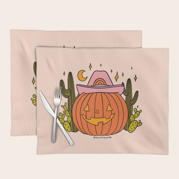 Cowboy Pumpkin Placemat Gallery Image 1