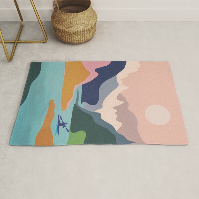 River Canyon Kayaking Rug Gallery Image 1