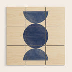 Mid Century Modern Minimalist  Wood Wall Art Gallery Image 1