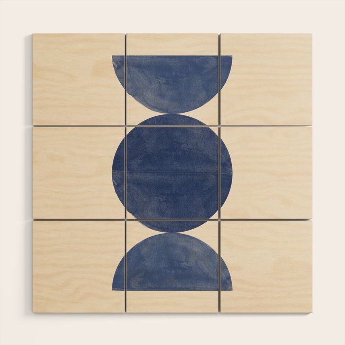 Mid Century Modern Minimalist  Wood Wall Art Gallery Image 1