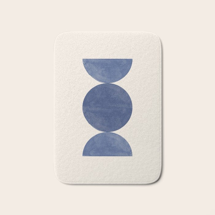 Mid Century Modern Minimalist  Bath Mat Gallery Image 1