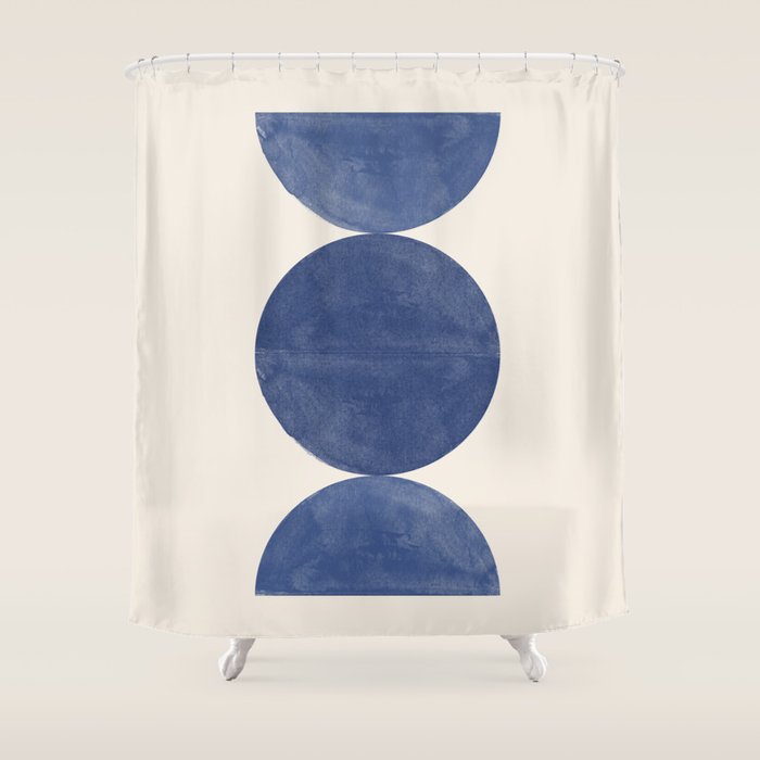 Mid Century Modern Minimalist  Shower Curtain Gallery Image 1