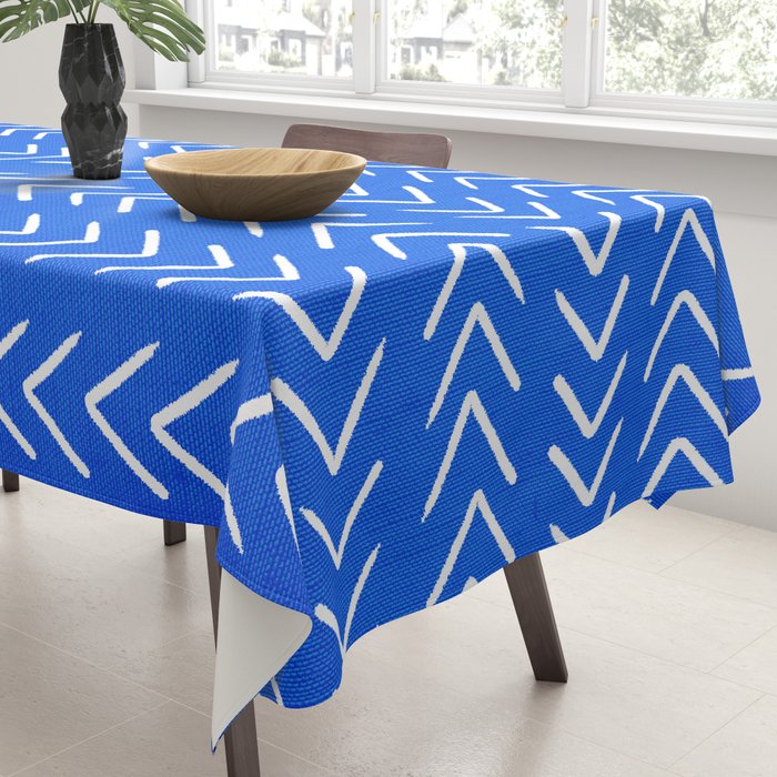 Mudcloth 01: Navy Blue Edition Tablecloth Gallery Image 3