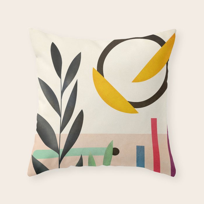 Abstract Geometry 32 Throw Pillow Gallery Image 1