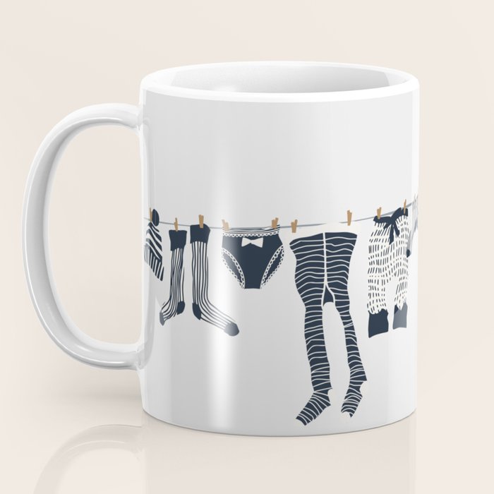 Hang out in laundry room Illu denim Coffee Mug Gallery Image 3