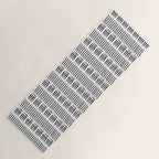 Black & White Stripe Pattern - white background Yoga Mat Gallery Image 1