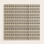 Black & White Stripe Pattern - white background Wood Wall Art Gallery Image 1