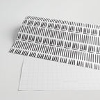 Black & White Stripe Pattern - white background Wrapping Paper Gallery Image 2