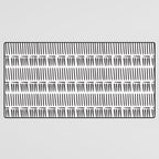 Black & White Stripe Pattern - white background Desk Mat Gallery Image 3