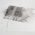 Perfect Pink Bubble Gum Llama taking a New York Taxi black and white photograph Wrapping Paper Gallery Image 2