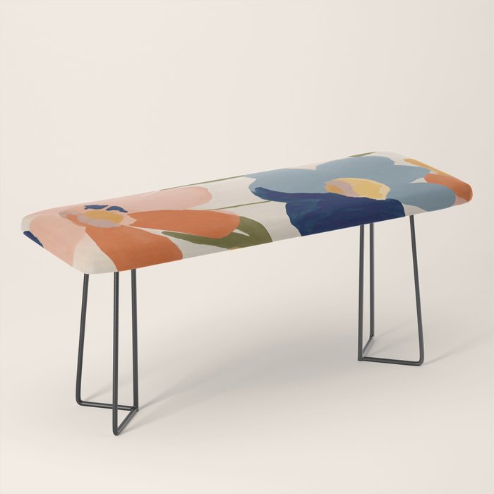Soft Abstract Floral Garden II Bench Gallery Image 1