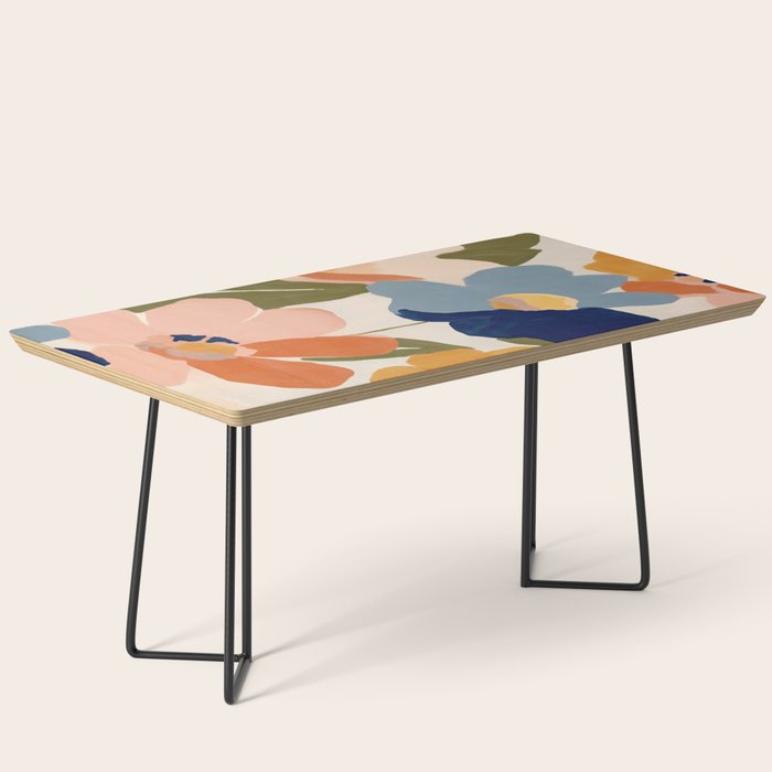 Soft Abstract Floral Garden II Coffee Table Gallery Image 1
