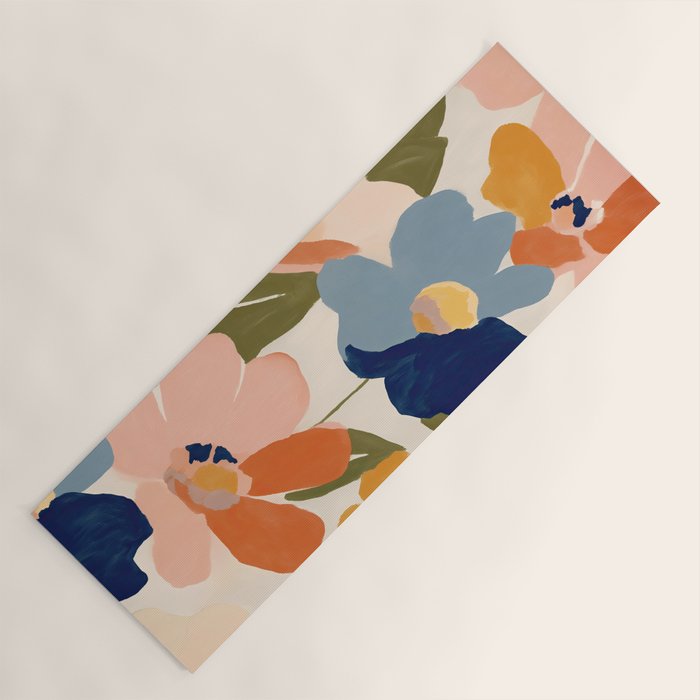 Soft Abstract Floral Garden II Yoga Mat Gallery Image 1
