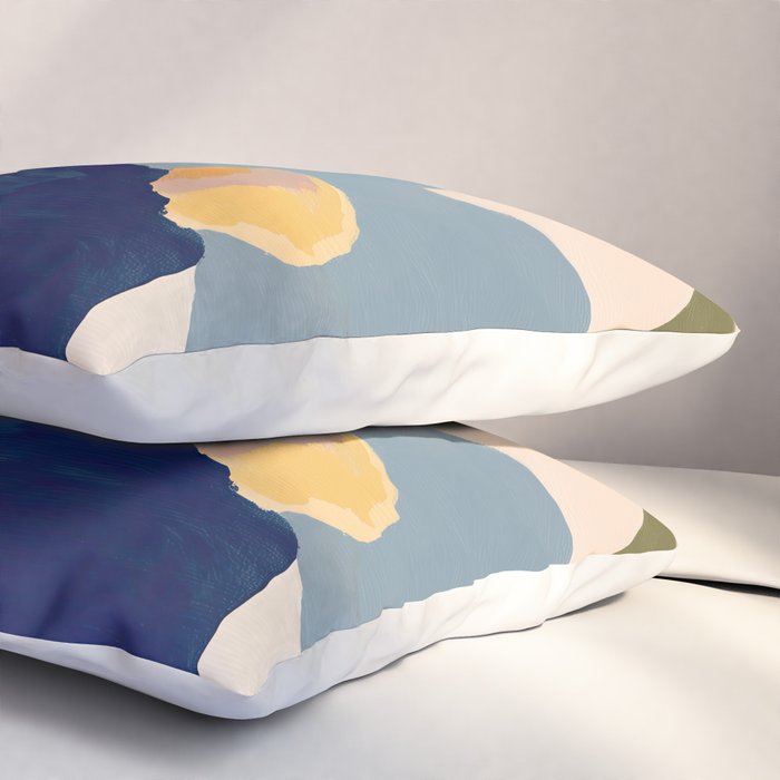 Soft Abstract Floral Garden II Pillow Sham Gallery Image 3