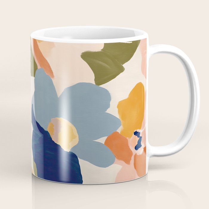 Soft Abstract Floral Garden II Coffee Mug Gallery Image 1