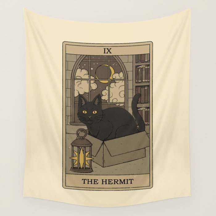 The Hermit - Cats Tarot Wall Tapestry Gallery Image 4