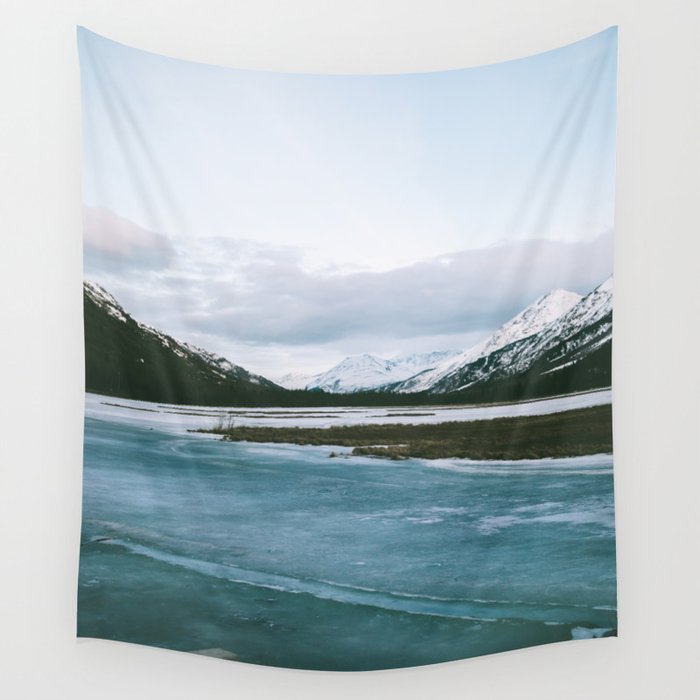 Frozen Blues Wall Tapestry Gallery Image 1