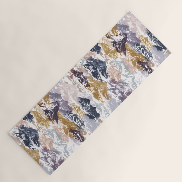 Abstract Colorful mountains C Yoga Mat Gallery Image 1