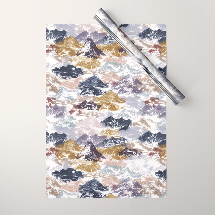 Abstract Colorful mountains C Wrapping Paper Gallery Image 1
