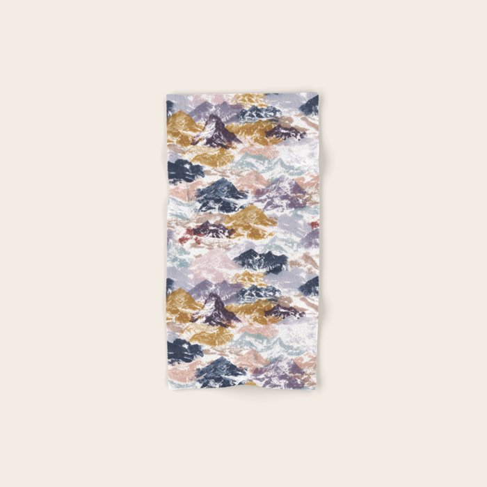 Abstract Colorful mountains C Bath Towel Gallery Image 1