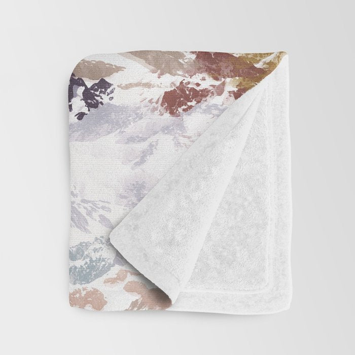 Abstract Colorful mountains C Throw Blanket Gallery Image 3