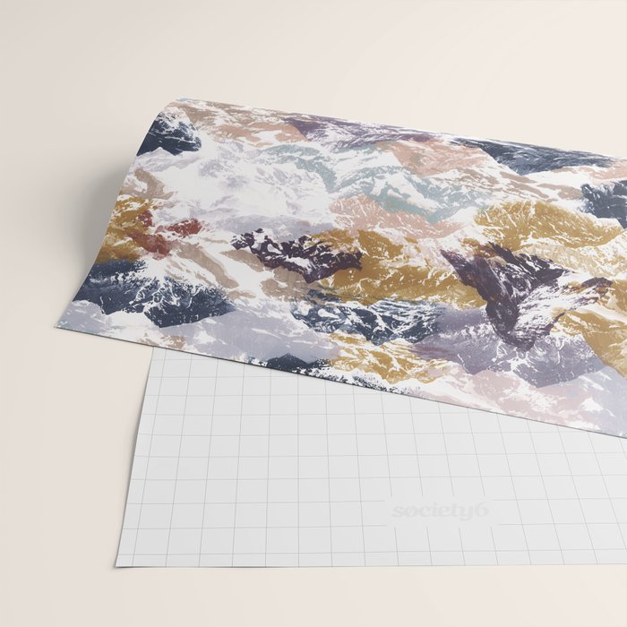 Abstract Colorful mountains C Wrapping Paper Gallery Image 2