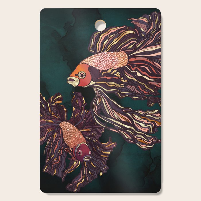 Metallic Betta Fish II Cutting Board Gallery Image 1