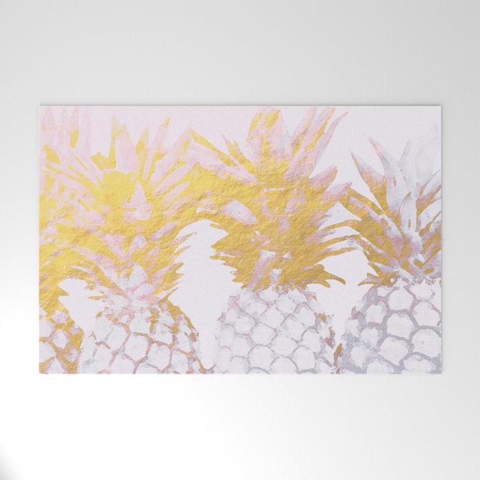Golden pineapples Welcome Mat Gallery Image 1