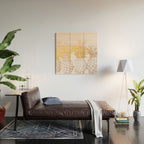 Golden pineapples Wood Wall Art Gallery Image 2