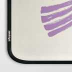 Violet Stripe Bow Ribbon Laptop Sleeve Gallery Image 3