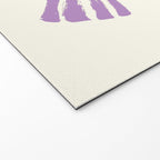Violet Stripe Bow Ribbon Welcome Mat Gallery Image 2