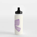 Violet Stripe Bow Ribbon Water Bottle Gallery Image 2