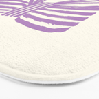 Violet Stripe Bow Ribbon Bath Mat Gallery Image 3