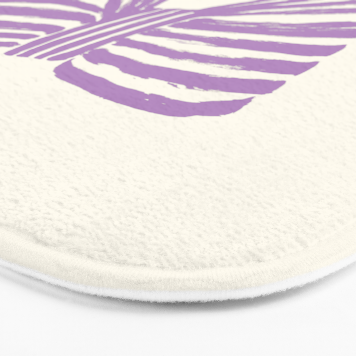 Violet Stripe Bow Ribbon Bath Mat Gallery Image 3