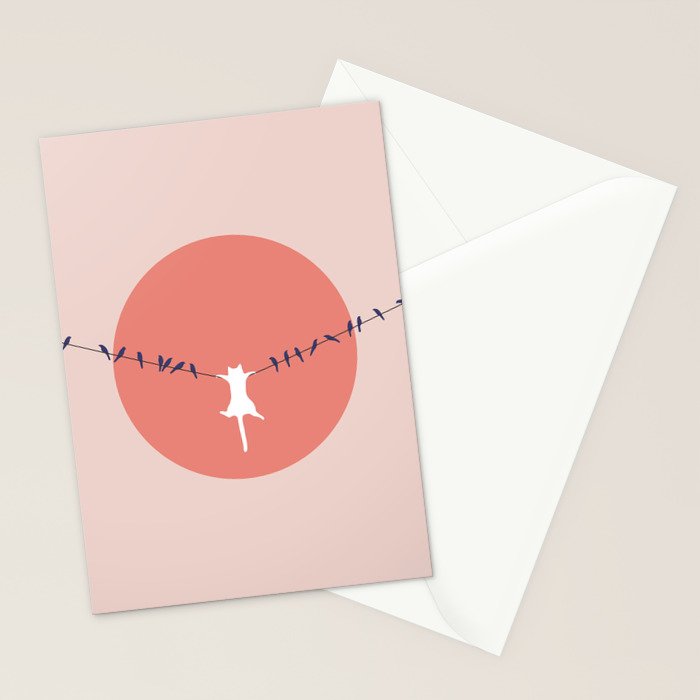 Cat Landscape 40 Stationery Card Gallery Image 2