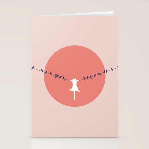 Cat Landscape 40 Stationery Card Gallery Image 1