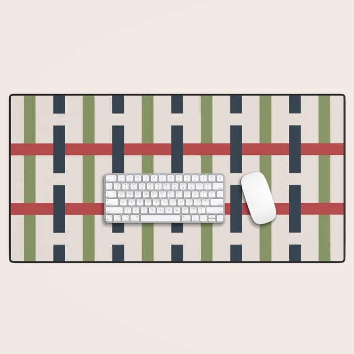 Woven Christmas Plaid 2025 Desk Mat Gallery Image 1