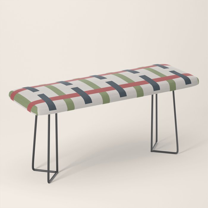 Woven Christmas Plaid 2025 Bench Gallery Image 1