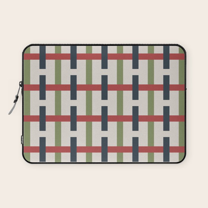 Woven Christmas Plaid 2025 Laptop Sleeve Gallery Image 1