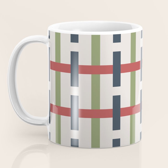 Woven Christmas Plaid 2025 Coffee Mug Gallery Image 3