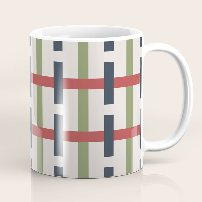 Woven Christmas Plaid 2025 Coffee Mug Gallery Image 1