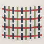 Woven Christmas Plaid 2025 Wall Tapestry Gallery Image 4