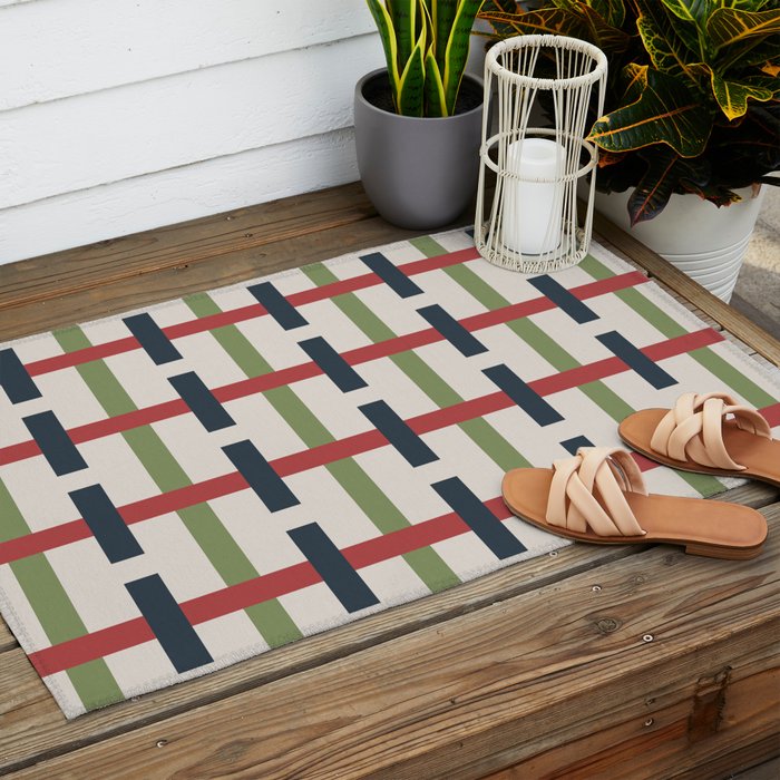 Woven Christmas Plaid 2025 Outdoor Rug Gallery Image 2