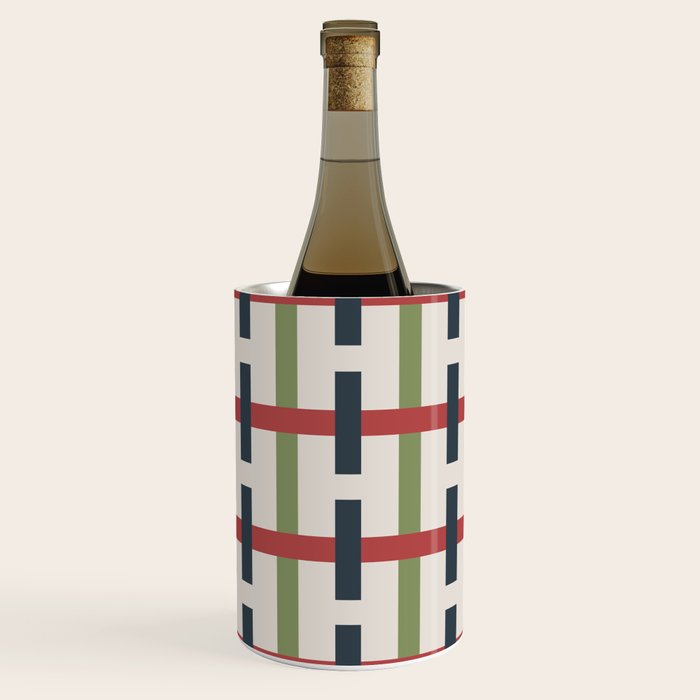 Woven Christmas Plaid 2025 Wine Chiller Gallery Image 1