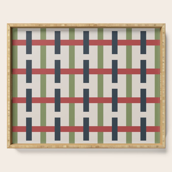 Woven Christmas Plaid 2025 Serving Tray Gallery Image 1