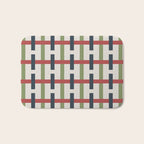 Woven Christmas Plaid 2025 Bath Mat Gallery Image 1