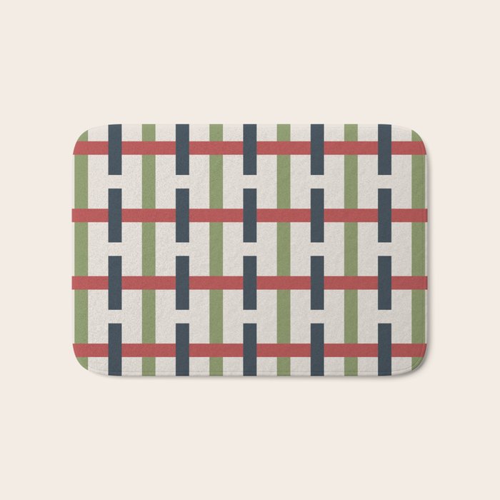Woven Christmas Plaid 2025 Bath Mat Gallery Image 1